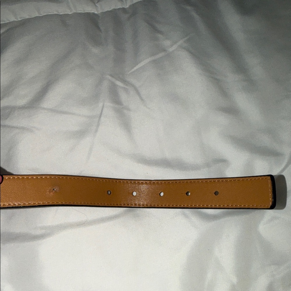 Tory Burch Black Belt with Gold Emblem - Picture 2 of 4